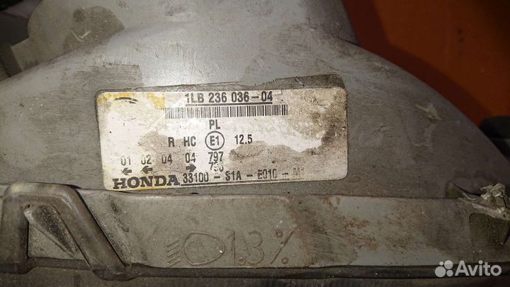 Фары honda accord 6 CG CH