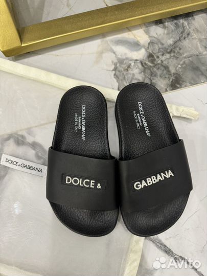 Dolce gabbana шлепанцы детские унисекс