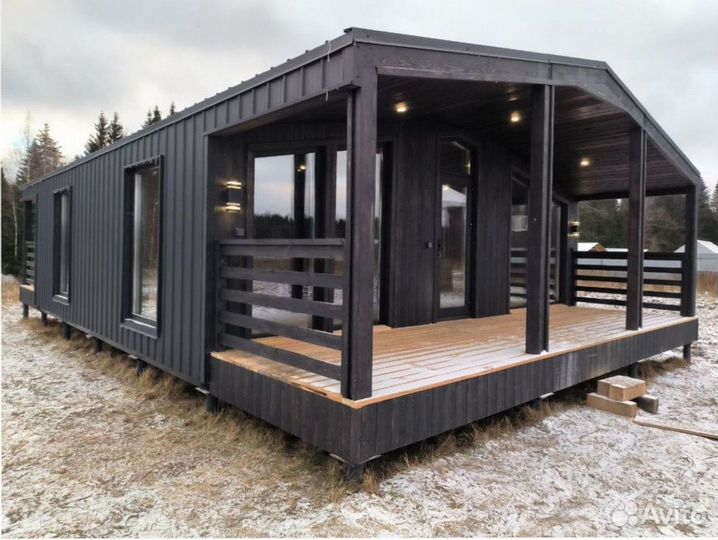 Каркасный дачный дом с доставкой 75 м кв, арт. во-6554