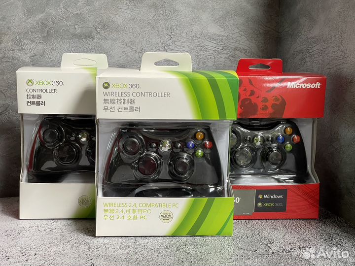 Геймпад для xbox 360 проводной/беспроводной