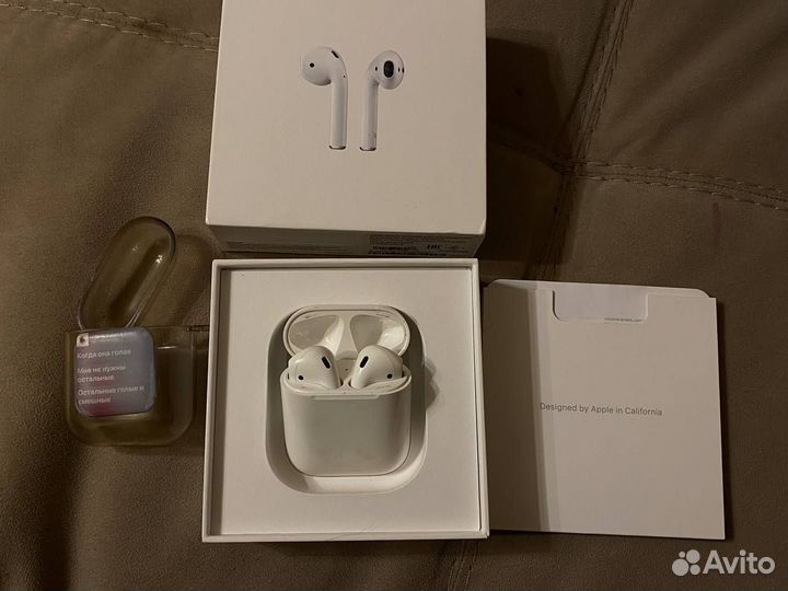 Беспроводные наушники apple airpods 2