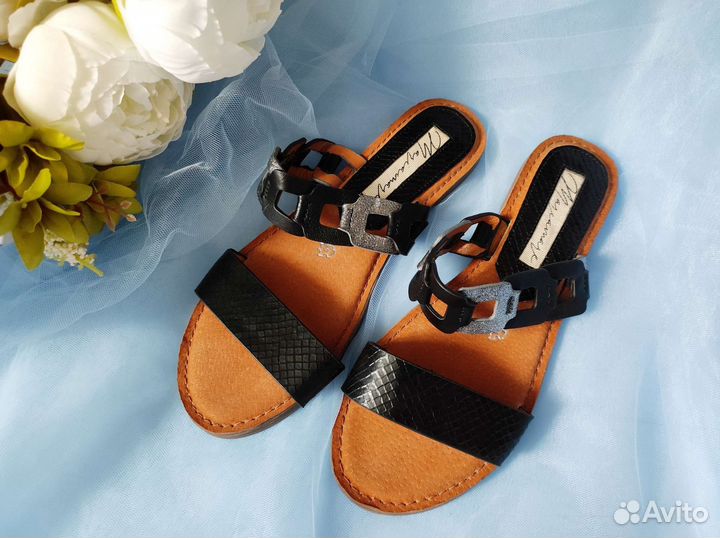 Женские шлёпанцы Mariamare 37 с кожаной стелькой