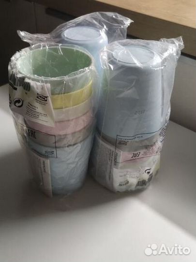 IKEA duktig разноцветные стаканы