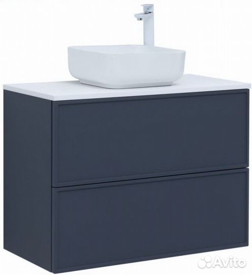 Мебель для ванной со столешницей Aquanet Арт 90 маренго