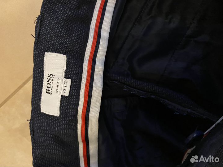 Брюки синие hugo boss оригинал