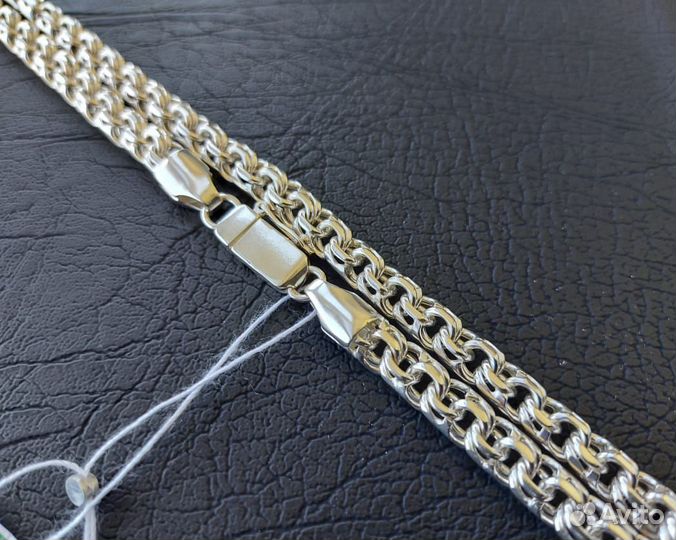 Серебряная цепь 925 пробы,Бисмарк,49,2грм,60см