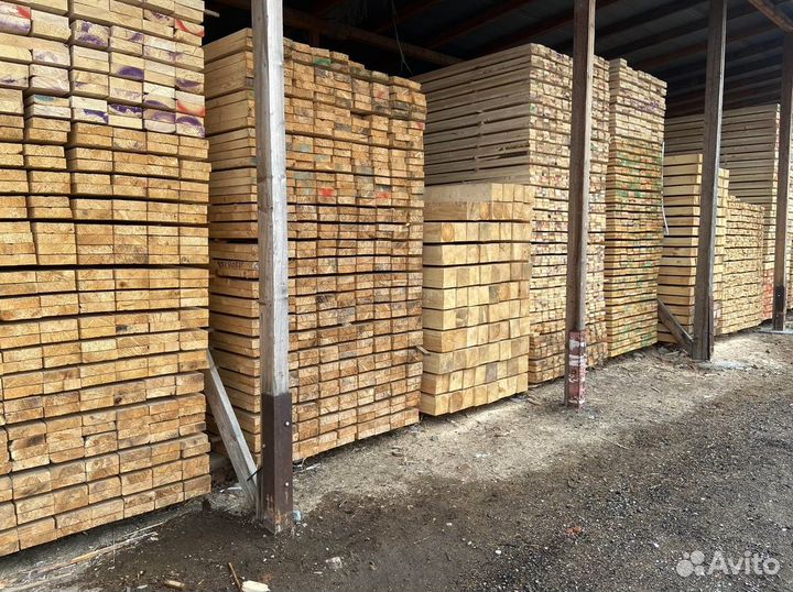 Доска обрезная 40x100x6м