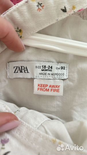 Джинсовый комбинезон zara