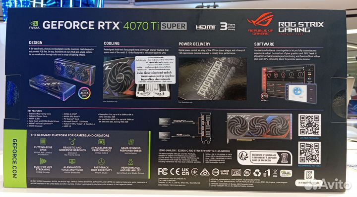 Asus Rog Strix Gaming GeForce RTX 4070Ti Super 16G