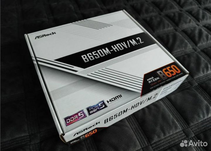 Материнская плата asrock b650m-hdv/m.2 с AM5 новая