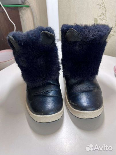Угги детские 28 разм 18см по стельке кожа/замша