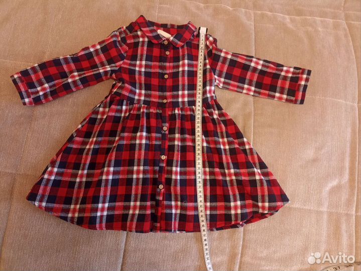 Платье-рубашка для девочки 92