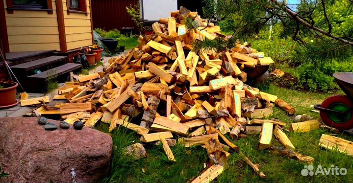 Дрова колотые сухие
