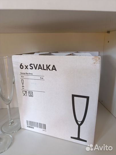 Бокалы для шампанского IKEA