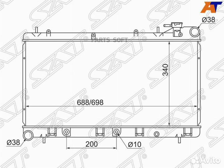 Радиатор Subaru Forester 97-02 / Impreza 92-00