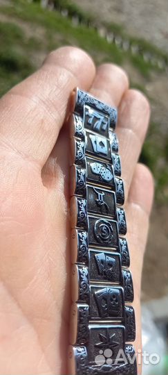 Серебряный браслет для часов