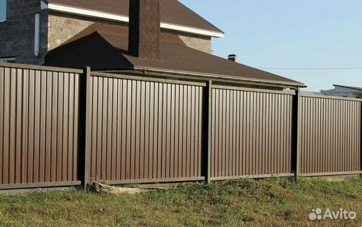 Забор из профнастила 