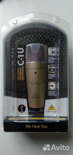 Микрофон Behringer C-1U со стойкой