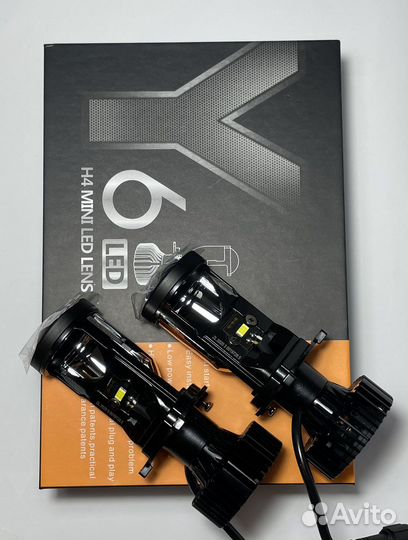 Светодиодные лампы h4 с линзой bi led