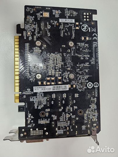 Видеокарта gigabyte geforce gtx 1050 d5 2g