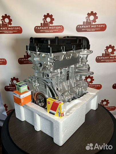 Двигатель новый на Kia Rio Solaris 1.6 1.4 G4fс