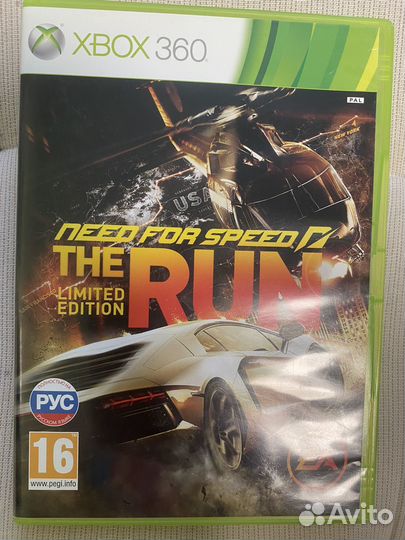 Гонки NFS The Run xbox 360 Лицензия
