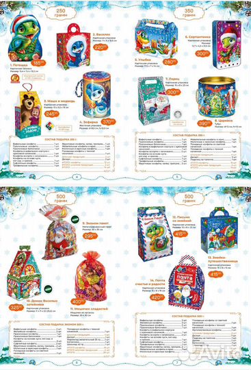 Новогодние сладкие подарки оптом и в розницу