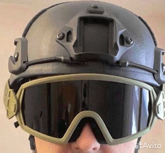 Очки защитные противоосколочные / для любых шлемов