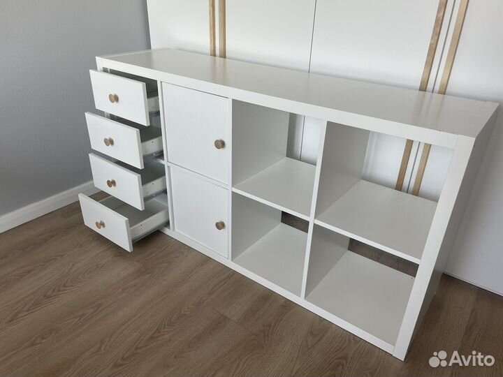 Стеллаж IKEA каллакс 8 ячеек