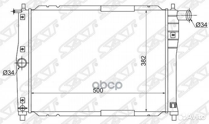 Радиатор Chevrolet Lanos 05-09 / Daewoo Lanos