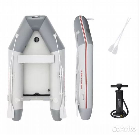 Надувная лодка с веслами. Новая упаковка