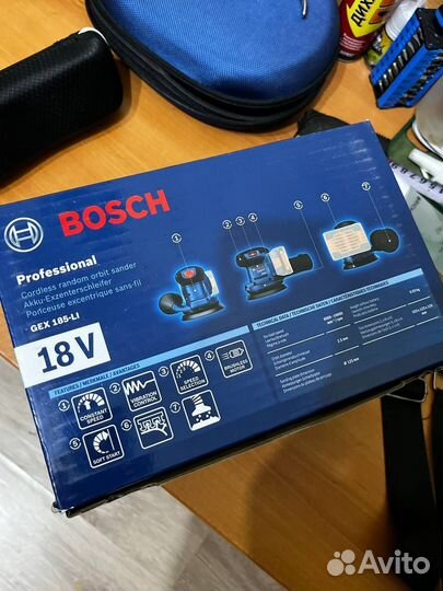 Эксцентриковая шлифмашина Bosch GEX 185-LI