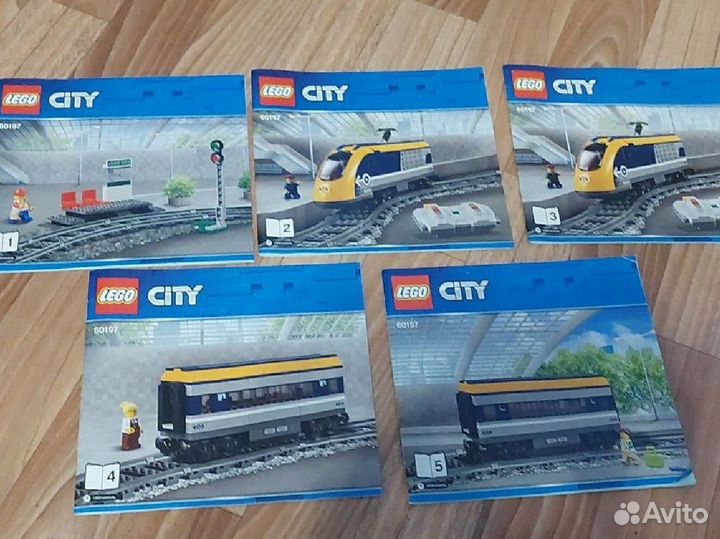 Lego City поезд 60197, в подарок Lego набор рельс