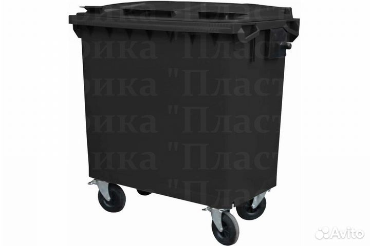 Мусорный пластиковый бак 770л S3808