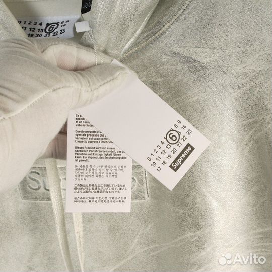 Худи Supreme x Maison Margiela white