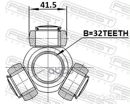 Трипоид 32X41.5 audi A3/S3/sportback/QU. 2004-2