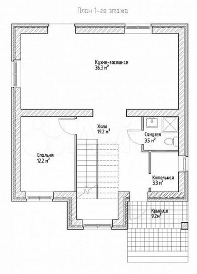 Дом 132 м² на участке 7 сот.