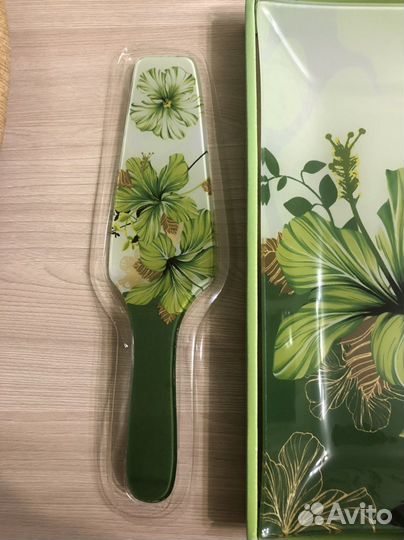 Блюдо стеклянное с лопаткой