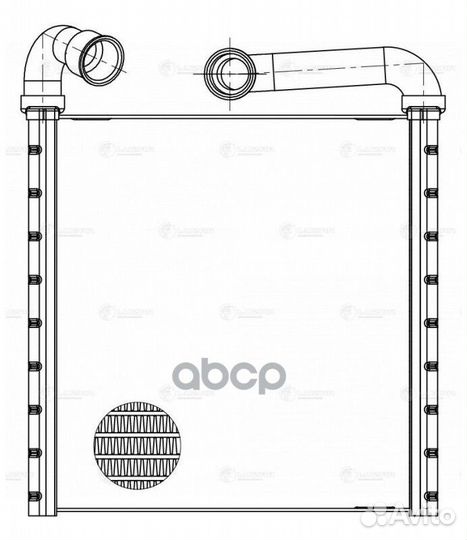 Радиатор отоп. для а/м Skoda Octavia A7 (13) /VW