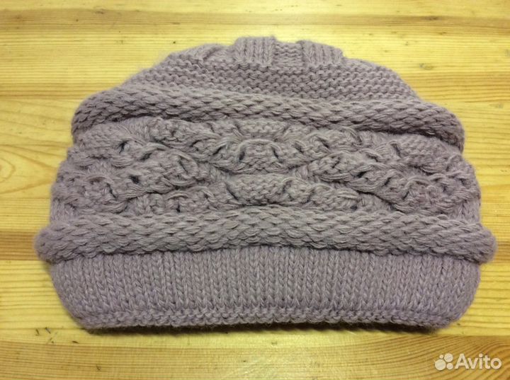 Нежная уютная шапочка-кубаночка, р 54-58, арт 315