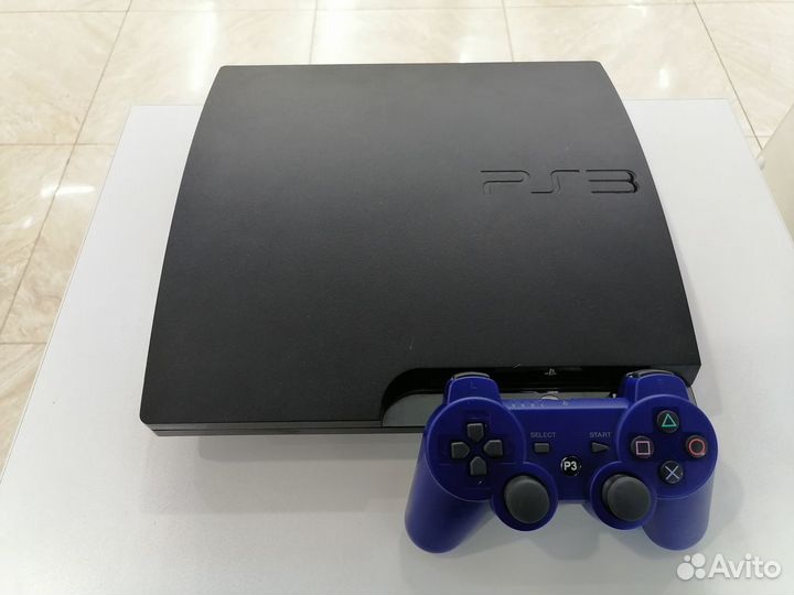 Playstation 3 slim 320gb +джой+92 игры