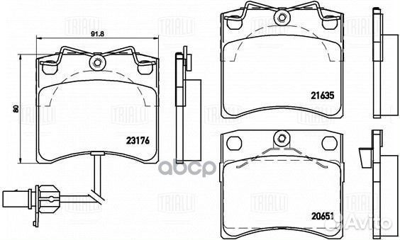Колодки торм. для а/м VW Transporter T4 (90) д