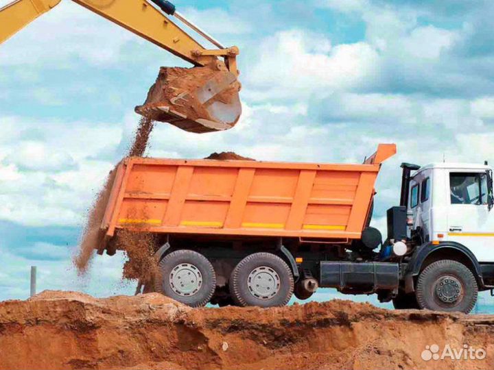 Песок \ Земля природный средний от 3кубов