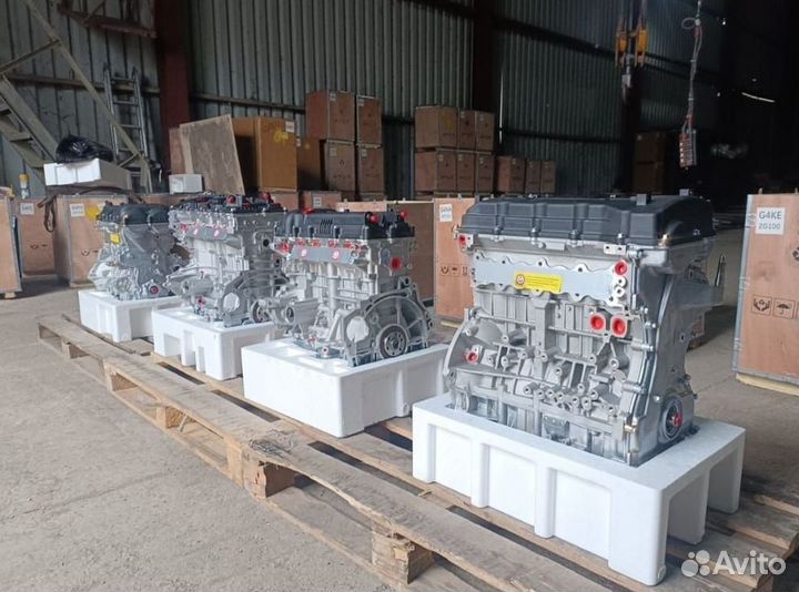 Двигатель в сборе новый G4KE, G4KJ, G4KD