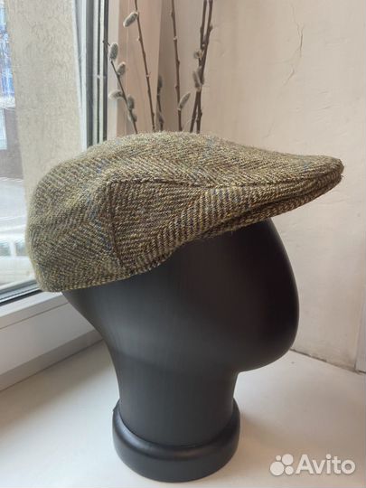 Мужская кепка harris tweed шерсть винтаж