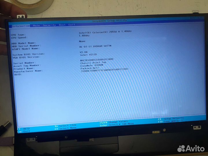 Ноутбук Lenovo B50-10 на разбор