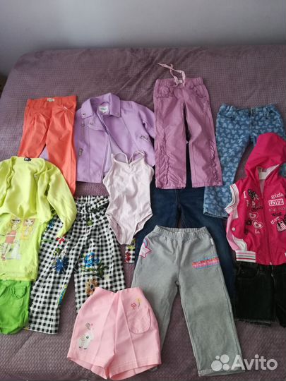 Большой пакет детских вещей 104-110 на девочку