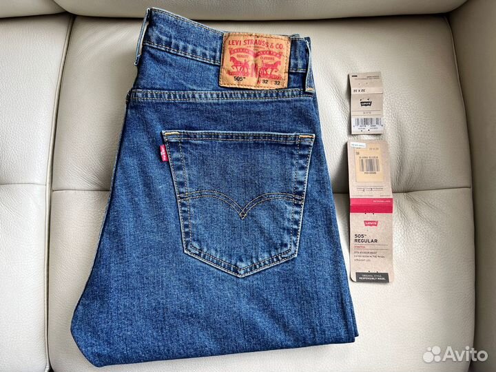 Джинсы Levi's 505 Regular Fit Оригинал 32х32