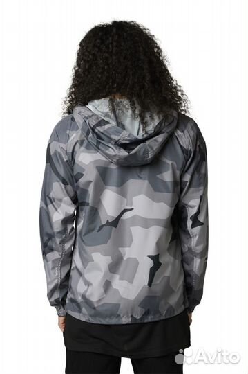 Jacke FOX Geology Camo WindBreaker Schwarz Camo Camouflage, Schwarz