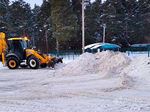 Услуги экскаватора погрузчика уборка снега